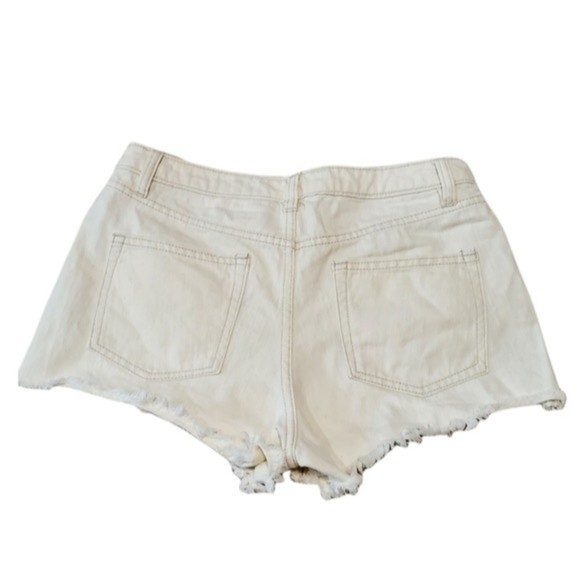 FLORAL Denim Shorts - Picture 4 of 7